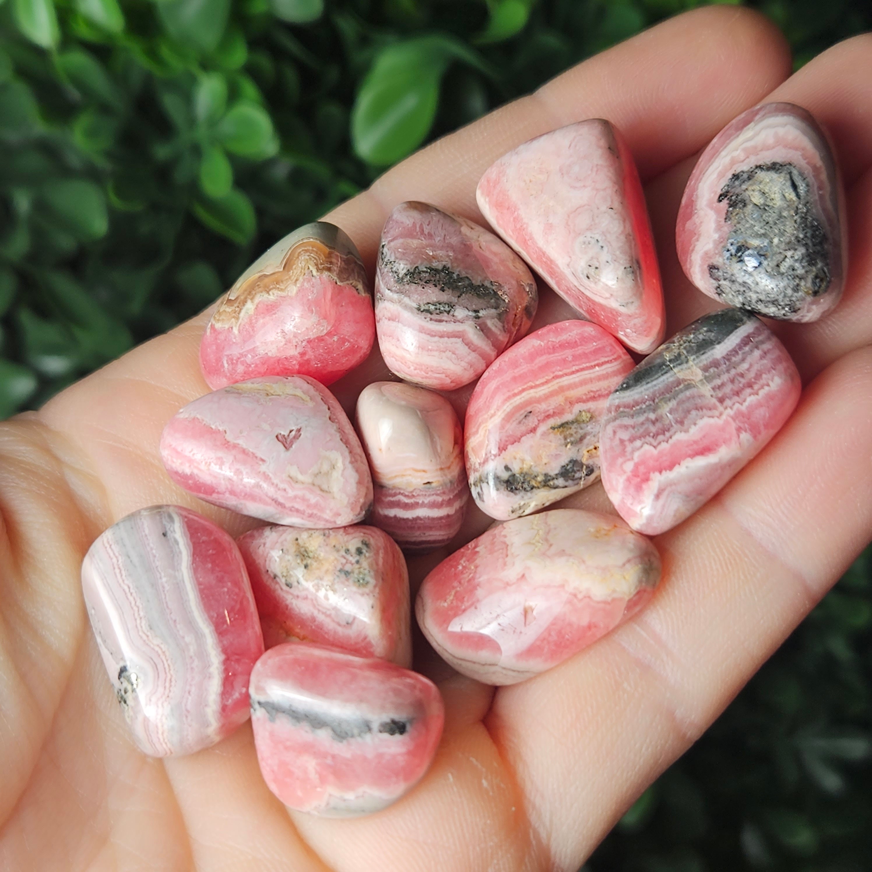 Rhodochrosite Crystal Specimen - Rhodochrosite Tumbled Stone - Rhodochrosite Stone - Polished Rhodochrosite - Natural Rhodochrosite Tumble Rhodochrosite Crystal Specimen - Rhodochrosite Tumbled Stone - Rhodochrosite Stone - Polished Rhodochrosite - Natural Rhodochrosite Tumble