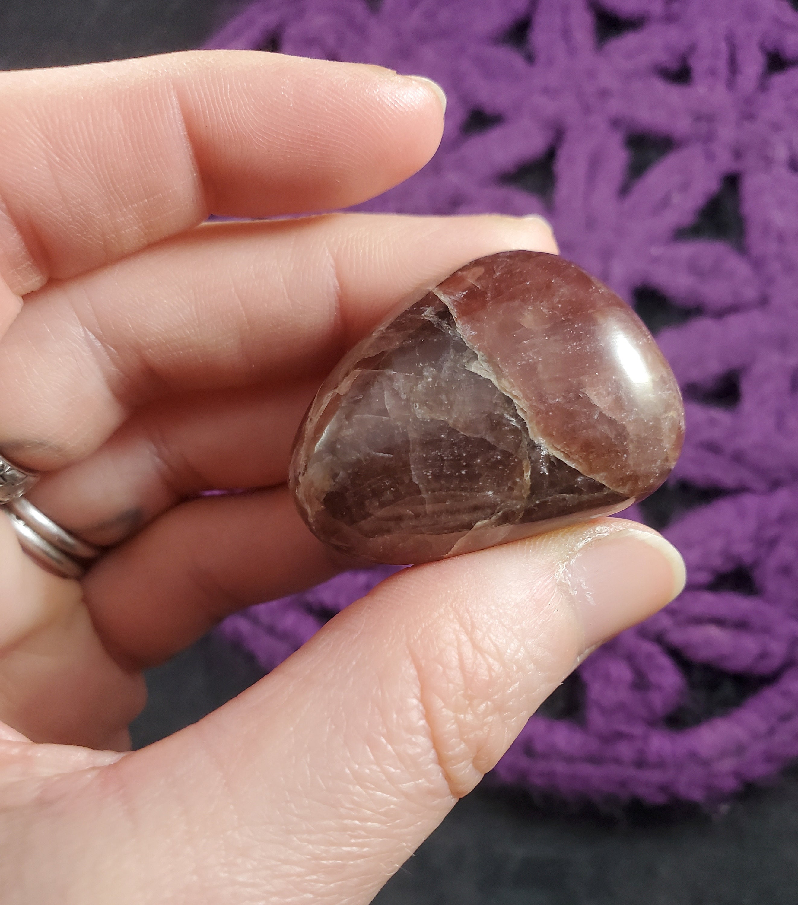 Rhodochrosite Tumbled Stone Dark Pink Red Pebble Small Crystal Gem Tumble Crystals Polished Love Heart Chakra Argentina