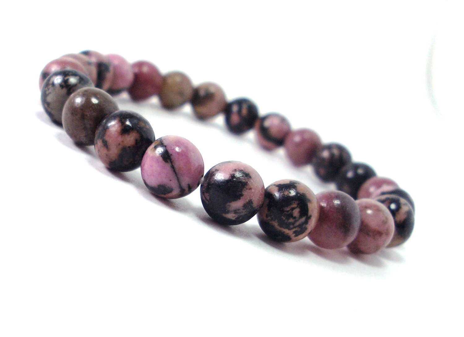 Rhodonite Bracelet 8mm, Natural Gemstone Bracelet, Women Men Bracelet, Stretch Beaded Bracelet +gift Bag Rhodonite Bracelet 8mm, Natural Gemstone Bracelet, Women Men Bracelet, Stretch Beaded Bracelet +gift Bag