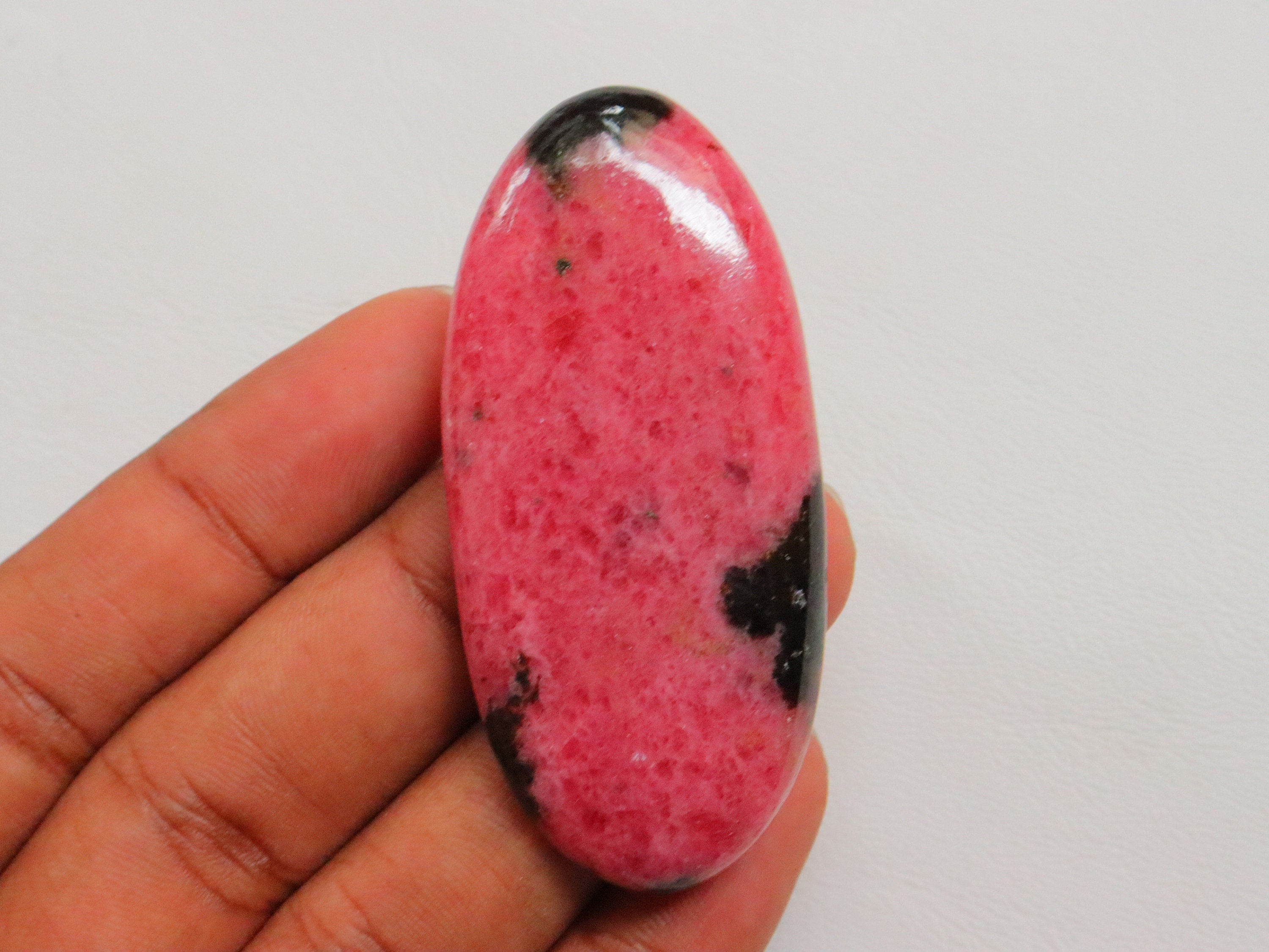 High Quality, Big Size Rhodonite Cabochon, Natural Rhodonite Cab Polished Rhodonite Cabochon, Loose Stone, Rhodonite Cab For Jewelry Purpose