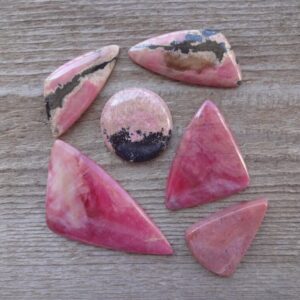 Pink Rhodonite Cabochon, Natural Stone, Rhodonite Gemstone Cabochon, Hand Polish Loose Stone Semi Precious Jewelry Making