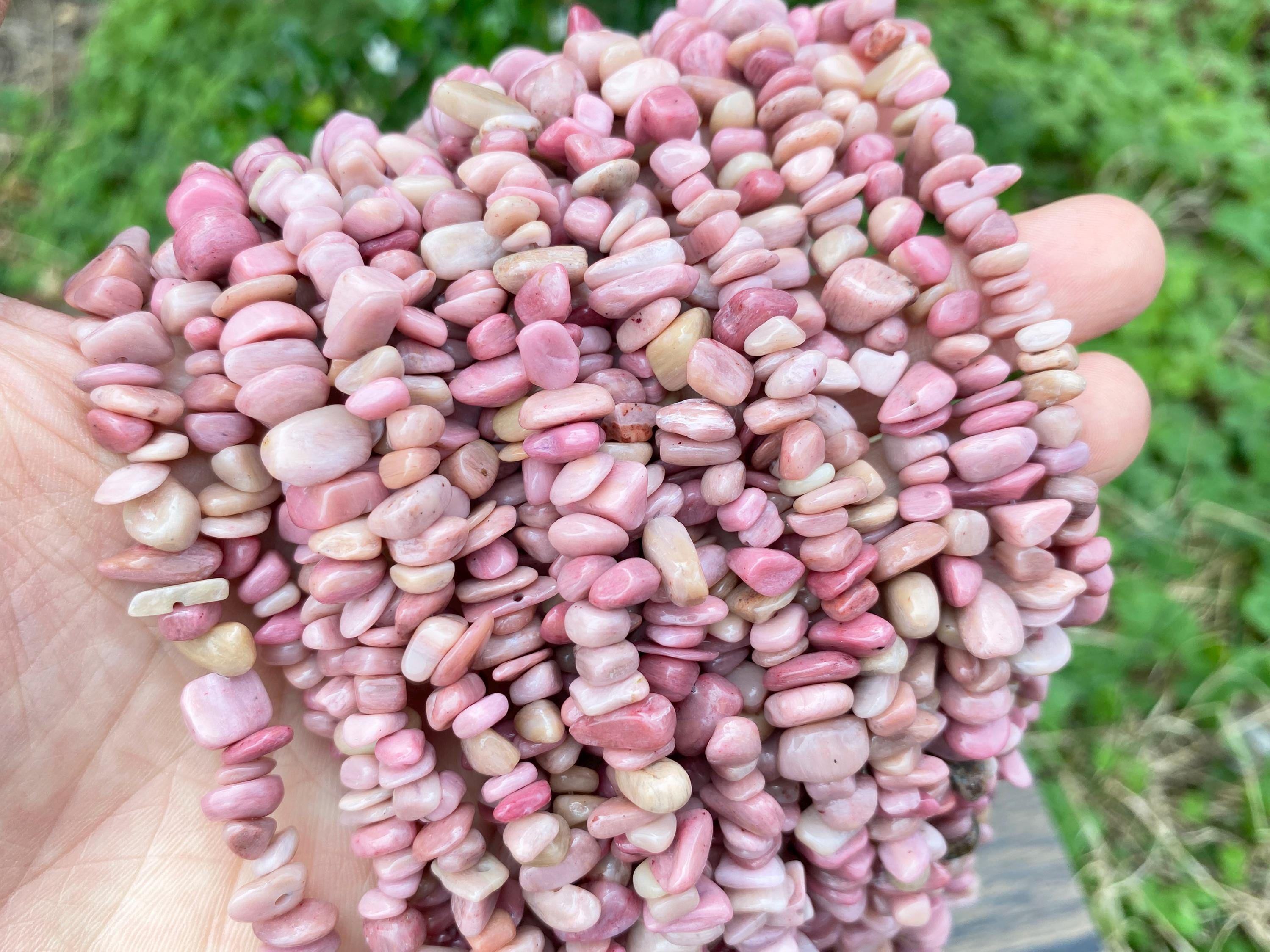 Full 32' Natural Rhodonite 5~10mm Size Chip Beads,bracelets/neckalce For Jewelry Making Beads,gemstone Freeform Chip Nugget Beads.