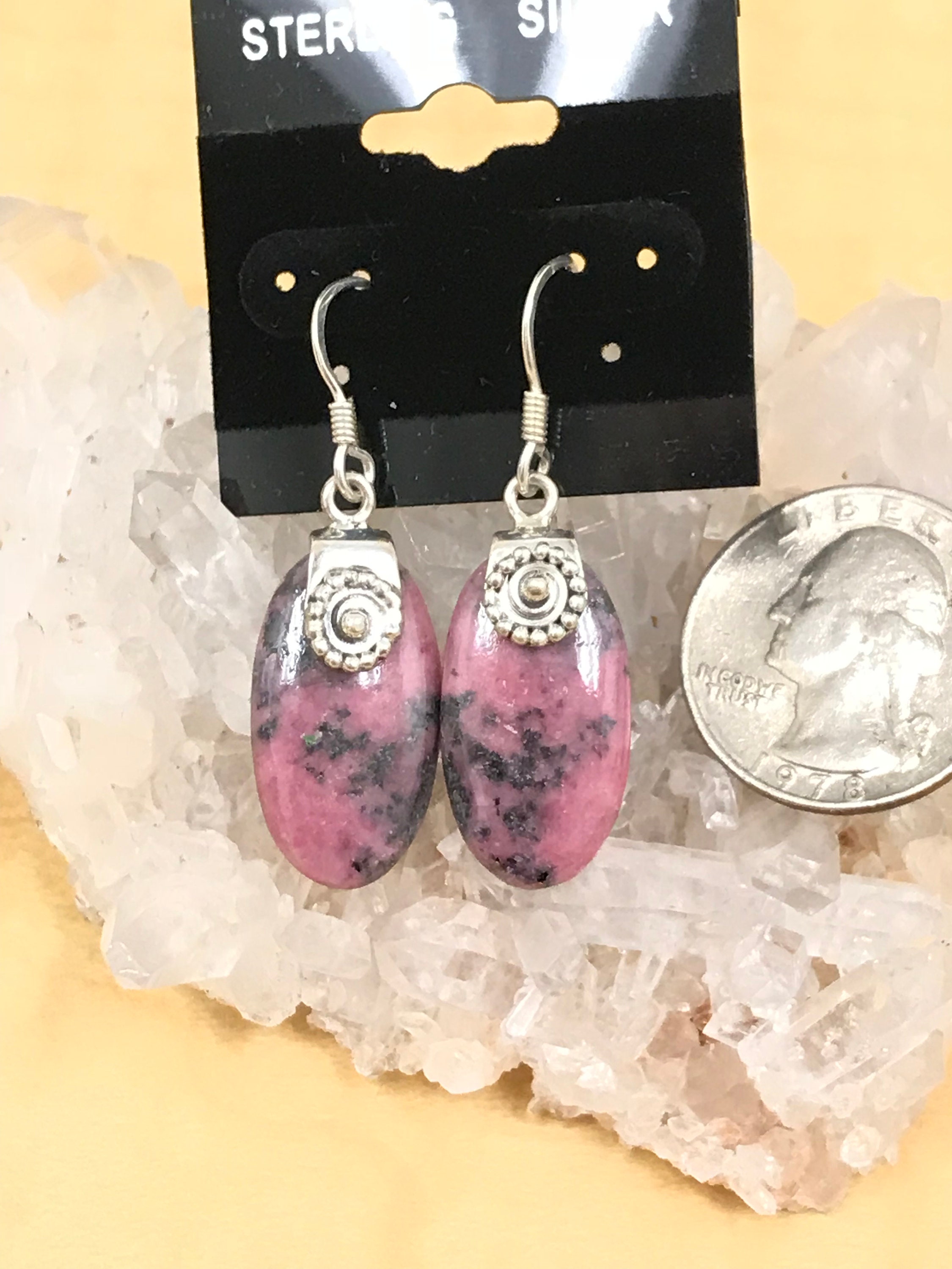 Rhodonite Earrings