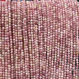 2mm-4mm Natural Aaa Faceted Rhodonite Beads, Faceted Rhodonite Earrings Making Diy Beads,one Strand 15" 2mm-4mm Natural Aaa Faceted Rhodonite Beads, Faceted Rhodonite Earrings Making Diy Beads,one Strand 15"