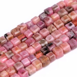 2x2MM Pink Rhodonite Beads Beveled Edge Faceted Cube Grade AAA Genuine Natural Half Strand Loose Beads 15" Bulk Lot Options (117043-445) 2x2MM Pink Rhodonite Beads Beveled Edge Faceted Cube Grade AAA Genuine Natural Half Strand Loose Beads 15" Bulk Lot Options (117043-445)