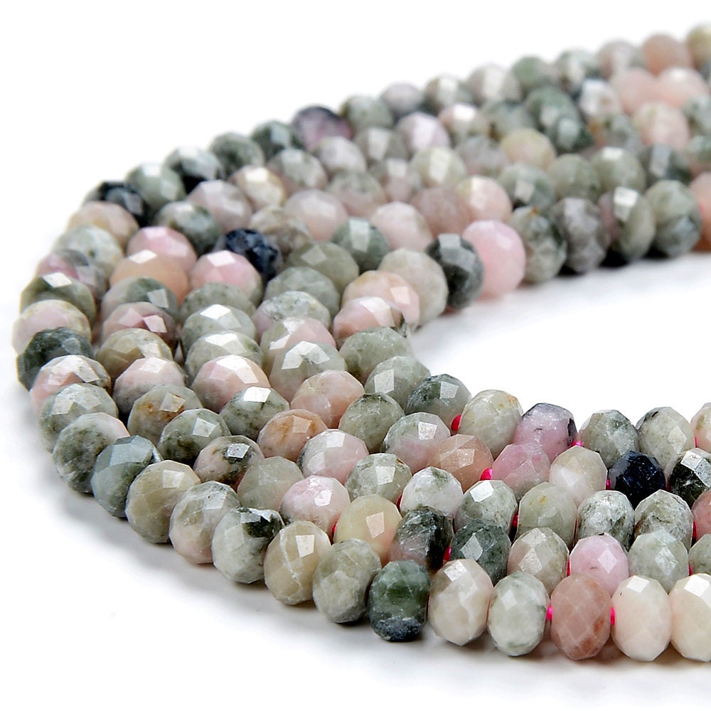 4x2mm Natural Rhodonite Gemstone Micro Faceted Rondelle Loose Beads 15 Inch Full Strand (80017054-p68)
