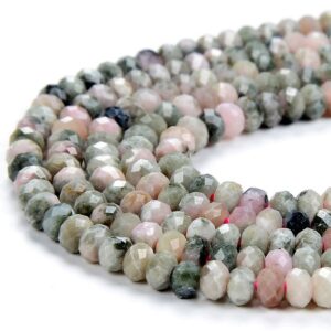 4X2MM Natural Rhodonite Gemstone Micro Faceted Rondelle Beads 15 inch Full Strand BULK LOT 1,2,6,12 and 50 (80017054-P68) 4X2MM Natural Rhodonite Gemstone Micro Faceted Rondelle Beads 15 inch Full Strand BULK LOT 1,2,6,12 and 50 (80017054-P68)