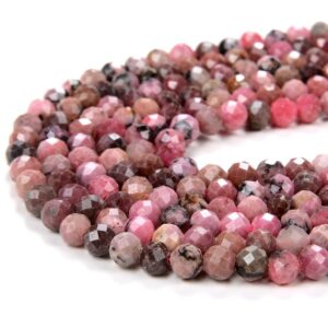 5MM Rhodonite Gemstone Grade AA Micro Faceted Round Beads 15.5 inch Full Strand BULK LOT 1,2,6,12 and 50 (80009128-P14) 5MM Rhodonite Gemstone Grade AA Micro Faceted Round Beads 15.5 inch Full Strand BULK LOT 1,2,6,12 and 50 (80009128-P14)