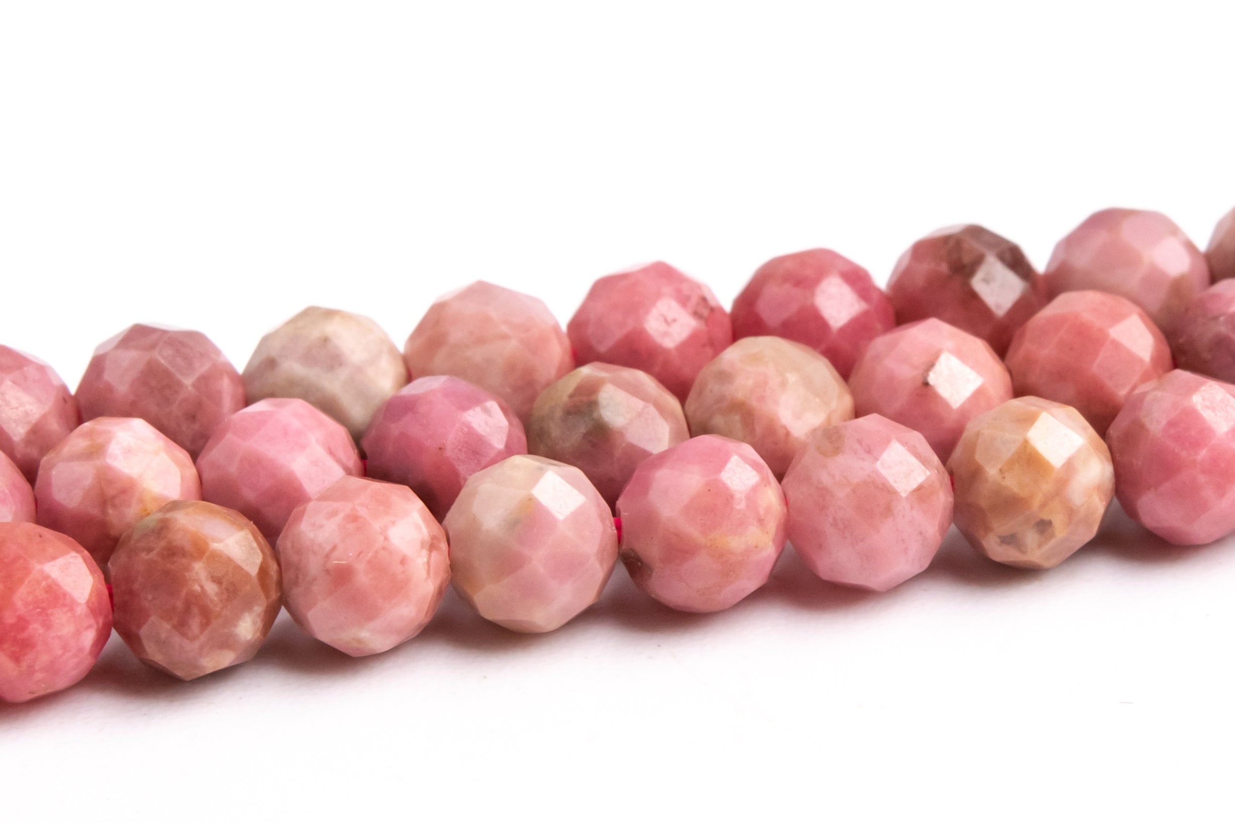 5mm Pink Rhodonite Beads Grade Aaa Genuine Natural Gemstone Faceted Round Loose Beads 15.5" / 7.5" Bulk Lot Options (118950)
