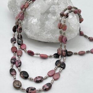 Rhodonite Beaded Necklace
