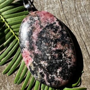 Rhodonite Healing Stone Necklace With Positive Healing Energy!