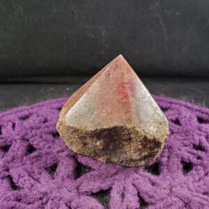 Rhodonite Top Polished Self Standing Crystal Point Gemstones Stones Crystals Natural Pink Grey Tower Standing Generator Brazil