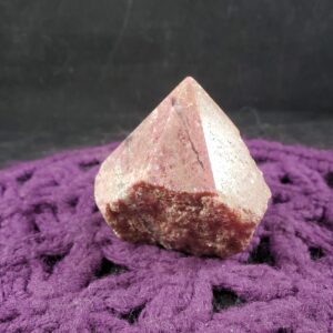 Rhodonite Top Polished Self Standing Crystal Point Gemstones Stones Crystals Natural Pink Grey Tower Standing Generator Brazil