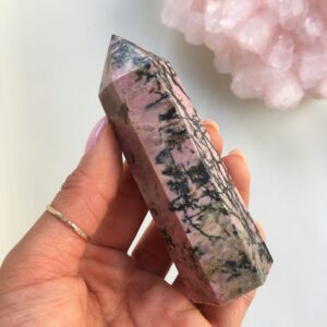 Rhodonite Tower, Healing Crystal Point