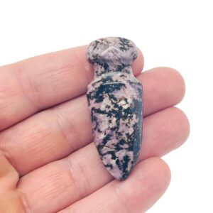 Rhodonite Mini Sword Dagger Gemstone - Sword Carved Crystal - Crystal Energy - Mineral specimen - Crystal Gifts - SW1010