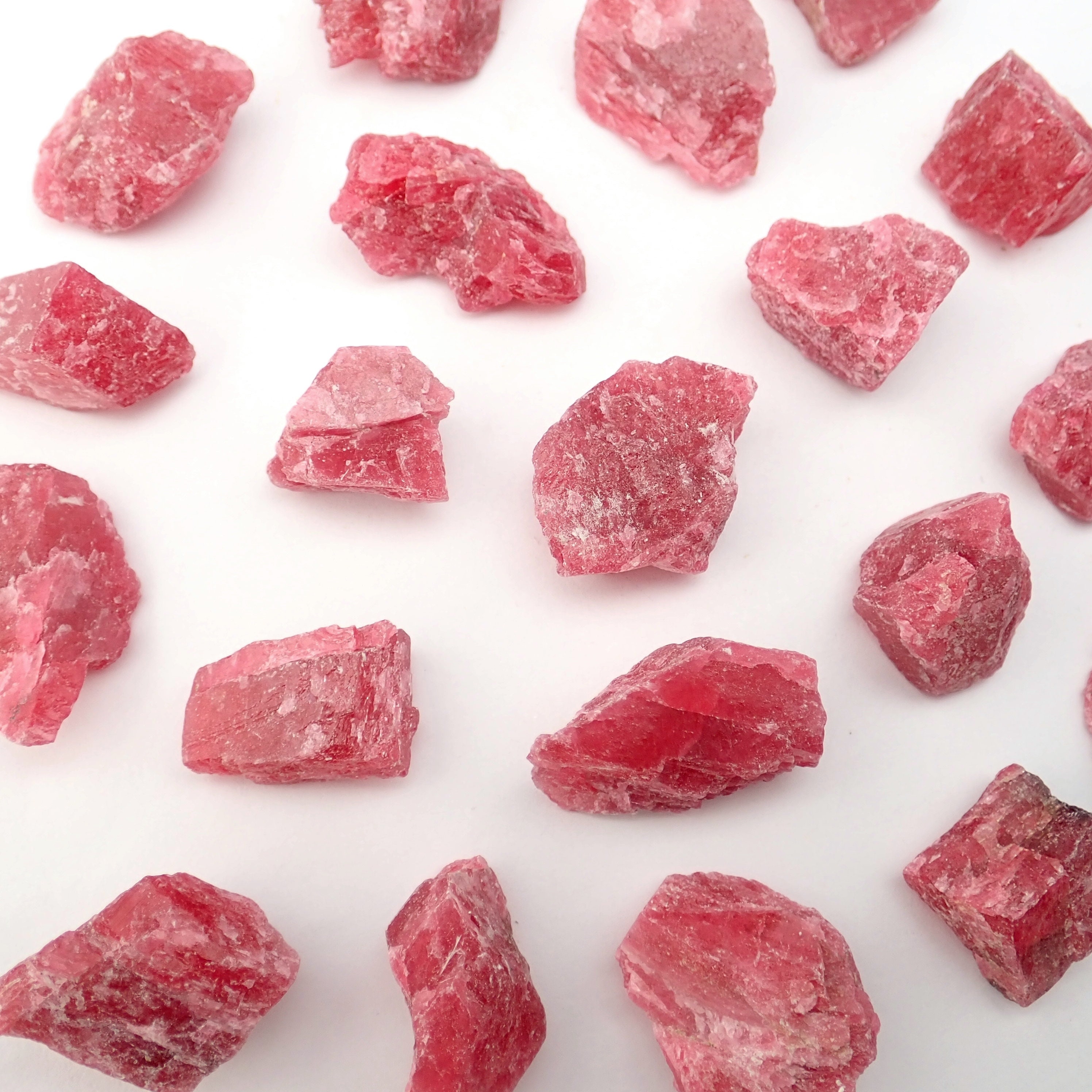 One Pink Rhodonite Raw Stones Natural Rough Crystals Brazil Stones