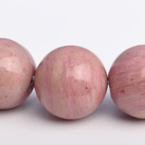 16mm Haitian Flower Rhodonite Beads Aaa Genuine Natural Gemstone Quarter Strand Round Loose Beads 4" Bulk Lot 1,3,5,10,50 (103592hf-969)