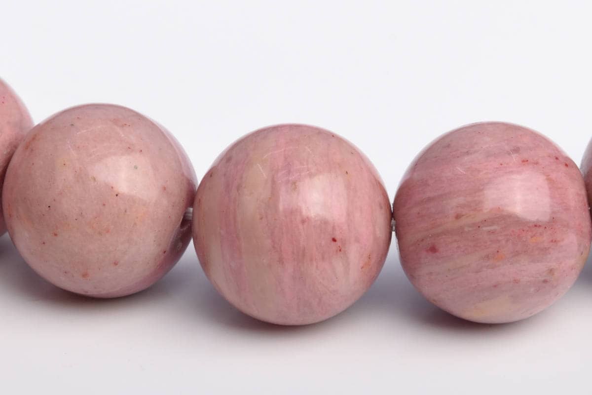 16mm Haitian Flower Rhodonite Beads Grade Aaa Genuine Natural Gemstone Half Strand Round Loose Beads 7.5" Bulk Lot 1,3,5,10,50 (103592h-969)