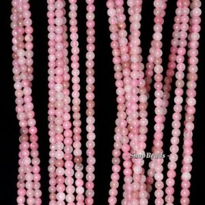 2mm Haitian Flower Red Rhodonite Gemstone Round 2mm Loose Beads 16 Inch Full Strand (90113951-107 - 2mm A)
