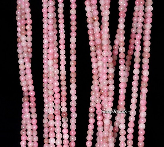 2mm Haitian Flower Red Rhodonite Gemstone Round 2mm Loose Beads 16 Inch Full Strand (90113951-107 - 2mm A)