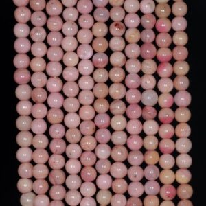 4mm Light Pink Rhodonite Gemstone Grade Aa Round Loose Beads 15.5 Inch Full Strand (80000476-a75)