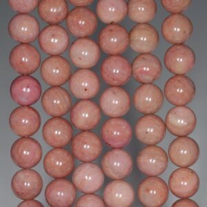 8mm Pink Rhodonite Gemstone Grade Aa Round Loose Beads 15.5 Inch Full Strand (80000479-a75)