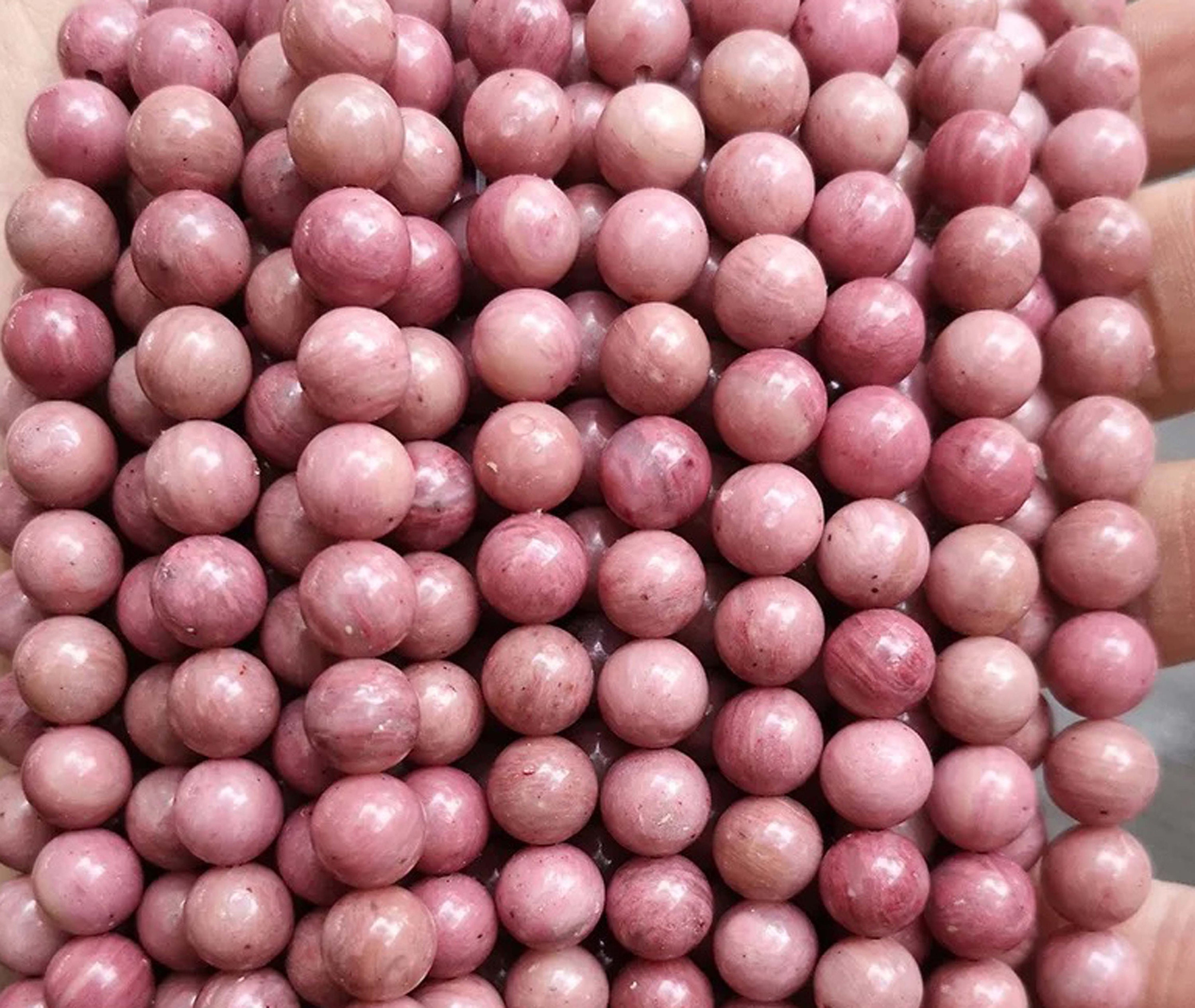 Natural Aaa Pink Rhodonite Gemstone Smooth Round Beads,4mm 6mm 8mm 10mm Pink Rhodonite Beads Wholesale Supply,one Strand 15" Natural Aaa Pink Rhodonite Gemstone Smooth Round Beads,4mm 6mm 8mm 10mm Pink Rhodonite Beads Wholesale Supply,one Strand 15"