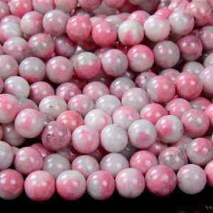 Natural Rare Rhodonite Pink Gemstone Grade Aaa Round 8mm 9mm 10mm 11mm Loose Beads (d128)