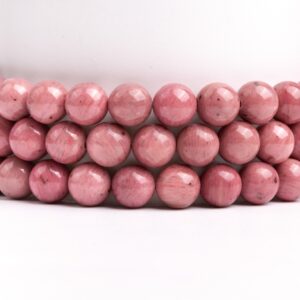 Natural Rose Pink Rhodonite Gemstone Grade Aaa Round 4-5mm 6-7mm 7-8mm 10-11mm 12-13mm Loose Beads