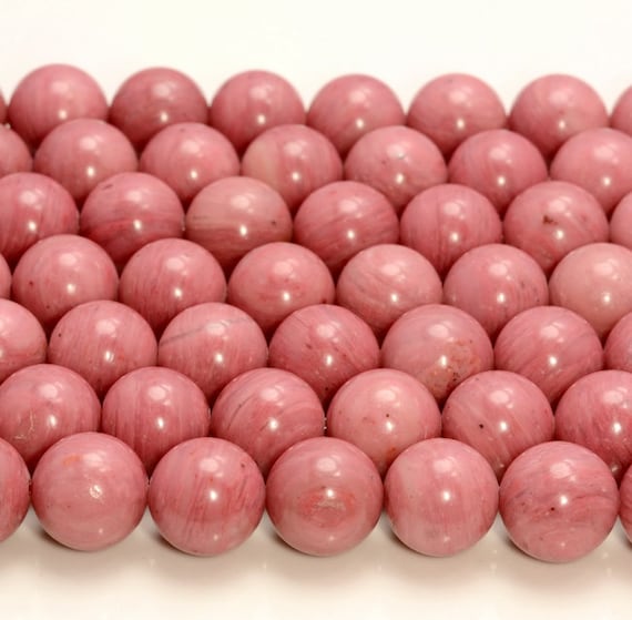 Pink Red Rhodonite Gemstone Grade Aaa Round 8mm 8mm 10mm 6mm Loose Beads 15 Inch Full Strand Bulk Lot 1,2,6,12 And 50 (a259)
