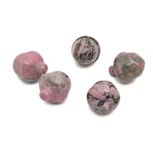 Rhodonite Crystal Acorn Carved - Reiki Healing - Home Crystal Decoration - Crystal Ornament - Crystal Healing - 26mm - Ac1008 Rhodonite Crystal Acorn Carved - Reiki Healing - Home Crystal Decoration - Crystal Ornament - Crystal Healing - 26mm - Ac1008