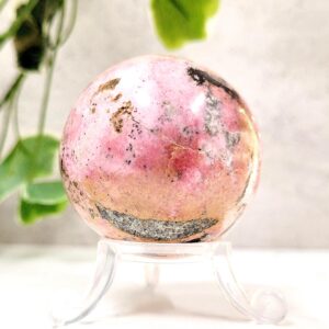 Rhodonite Crystal Sphere • Ethically Sourced Rhodonite Crystal Sphere • Ethically Sourced
