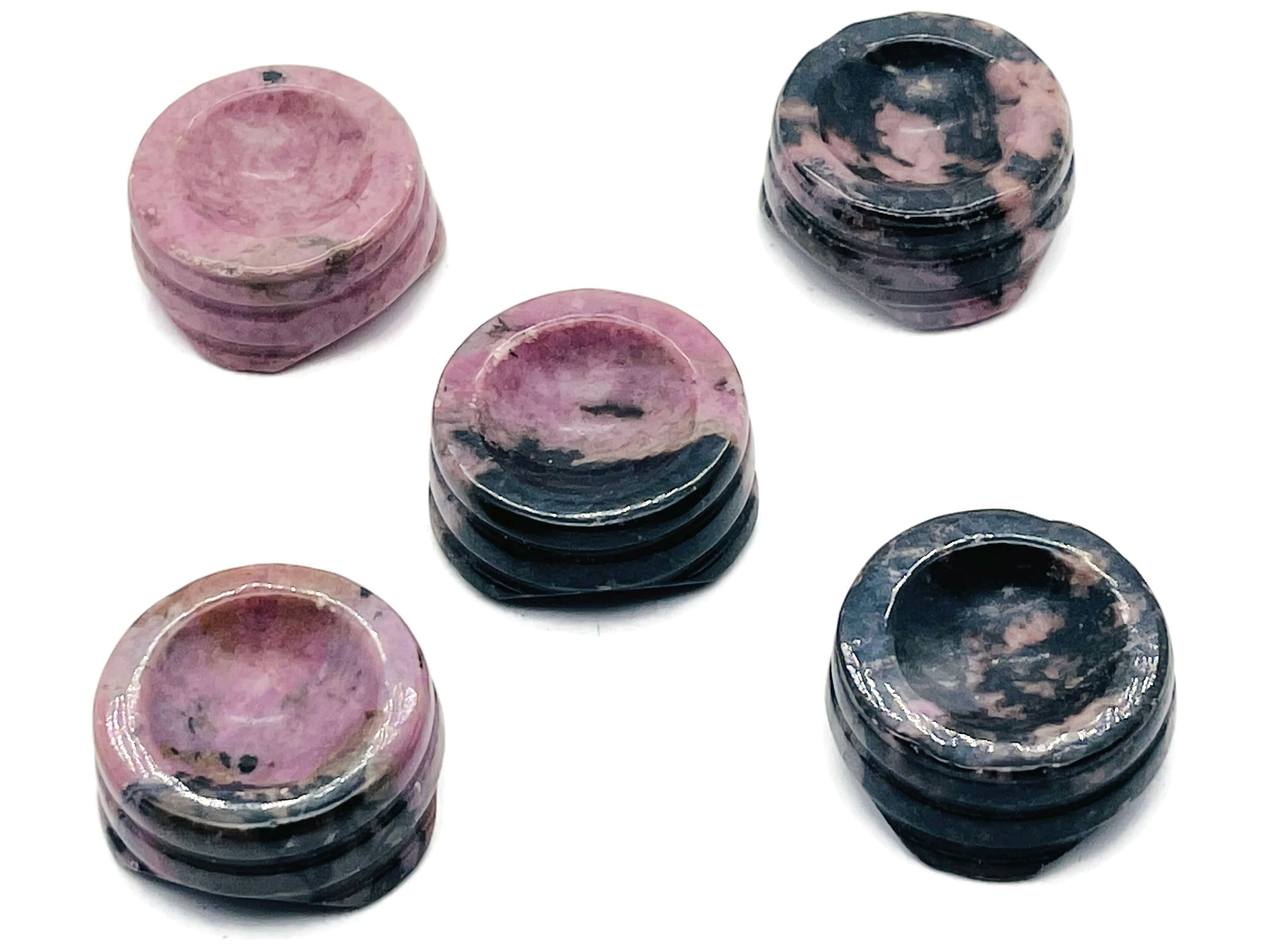 Rhodonite Crystal Sphere Stand - Gemstone Sphere Stand - Sphere Crystal Holders - Home Decor - Sd1028