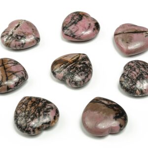 Rhodonite Heart Gemstone – Heart Crystal - Healing Stones – Carving Heart - Natural Stones - 3cm - He1177 Rhodonite Heart Gemstone – Heart Crystal - Healing Stones – Carving Heart - Natural Stones - 3cm - He1177