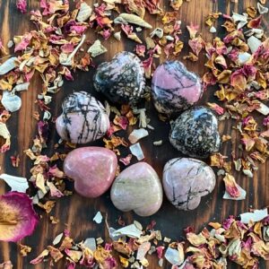 Rhodonite, Rhodonite Heart, Qty. 1 Rhodonite, Rhodonite Heart, Qty. 1
