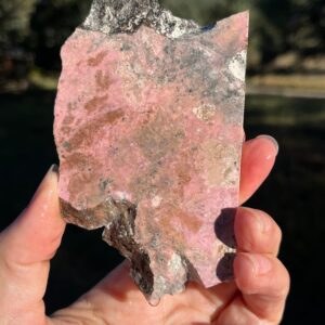 Rhodonite Lapidary Slab natural stone not polished for cabbing Rhodonite Lapidary Slab natural stone not polished for cabbing