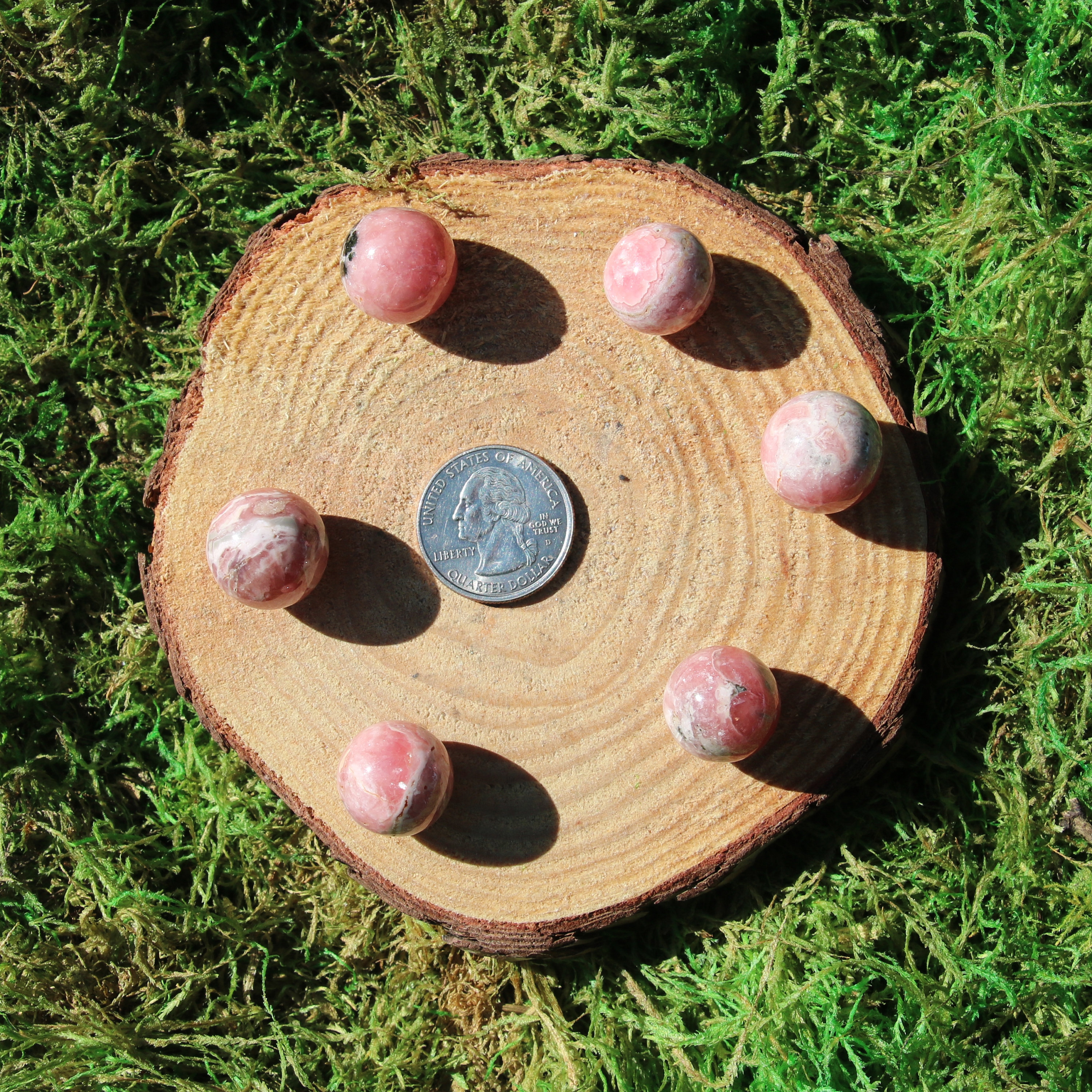 Rhodonite Mini Marble Spheres #a-k*