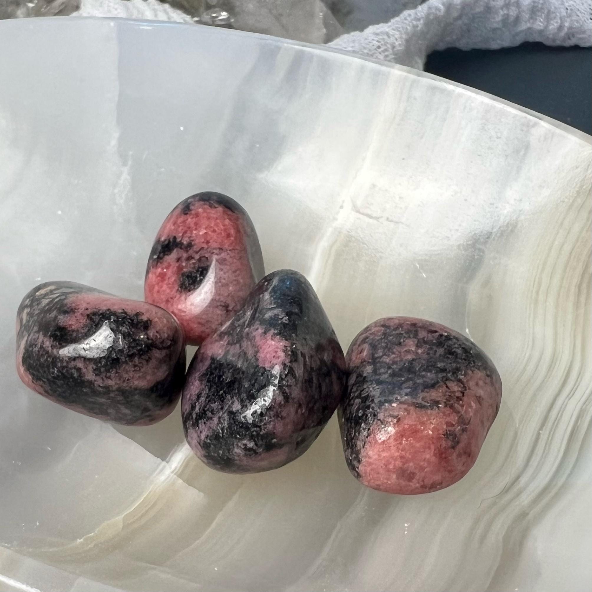 Tumbled Rhodonite - A Stone For Emotional Healing