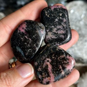 Tumbled Madagascar Rhodonite , Rhodonite , Chakra Stone, Confidence, Self Love, Kindness, Caring Tumbled Madagascar Rhodonite , Rhodonite , Chakra Stone, Confidence, Self Love, Kindness, Caring