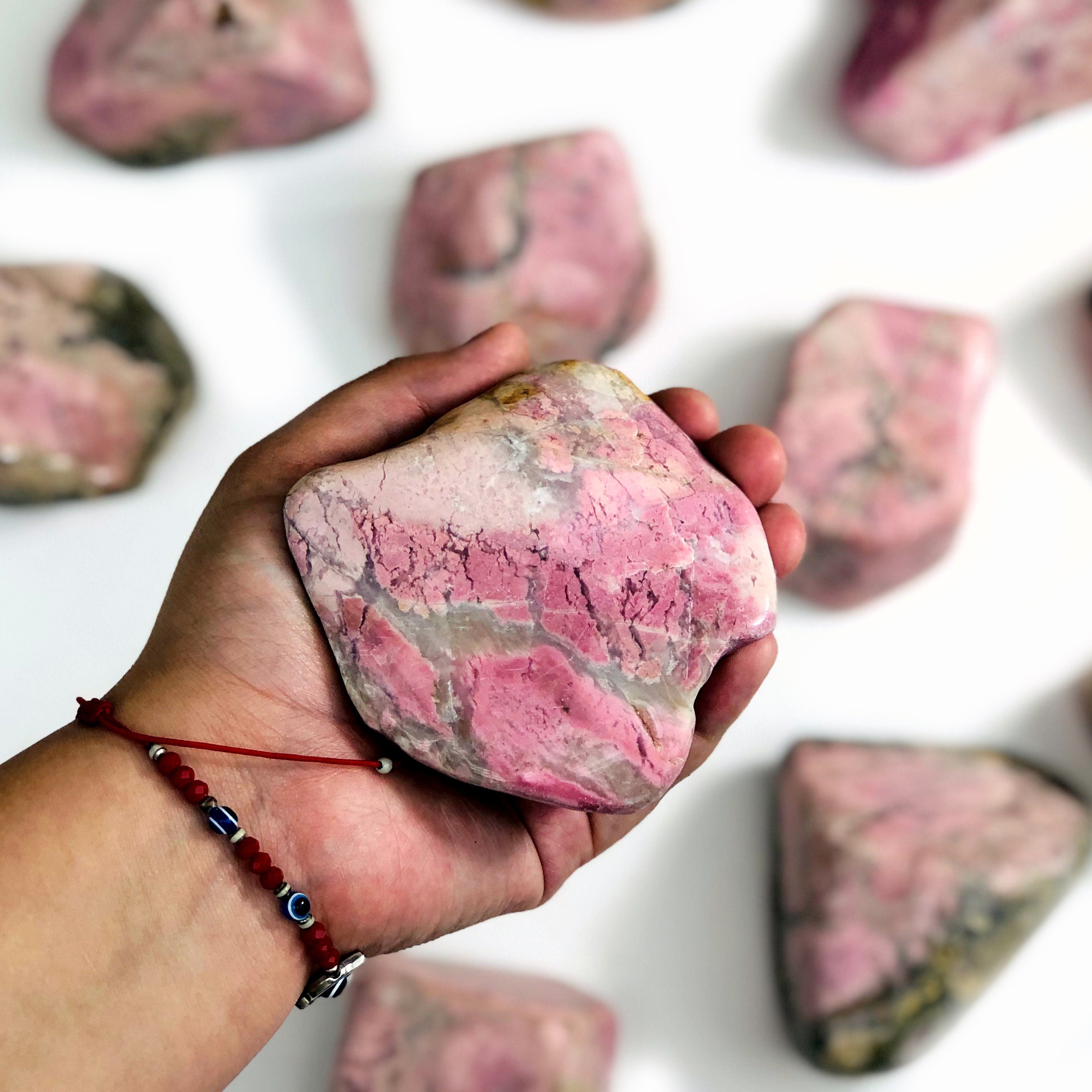 Rhodonite Tumbled Polished Stone (rk27)