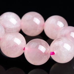 11mm Madagascar Rose Quartz Beads Faint Pink Bracelet Grade Aaa Genuine Natural Round Gemstone 7.5" Bulk Lot Options (121668h-3603)