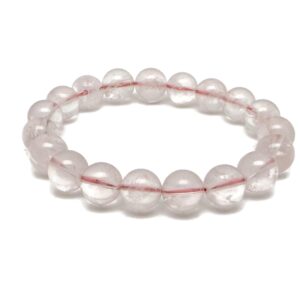 Rose Quartz Gemstone Bracelet - AAA Premium Quality Crystal Bracelet - Men&Women Stretchy Bracelet - Gift for Her - Crystal Healing - AA1002