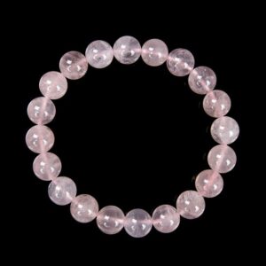 Natural Gemmy Mozambique Rose Quartz Gemstone Round Bracelet 8mm 10mm 7.5 Inch Strand Bulk Lot 1,2,6,12 And 50 (s22)