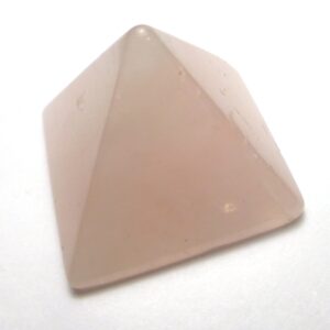 37.5 Carats Rose Quartz Poker Card Protector Cabochon Light Pink Color Egyptian Egypt Pyramid Pyramis Seeing Eye Metaphysical Ring Cij