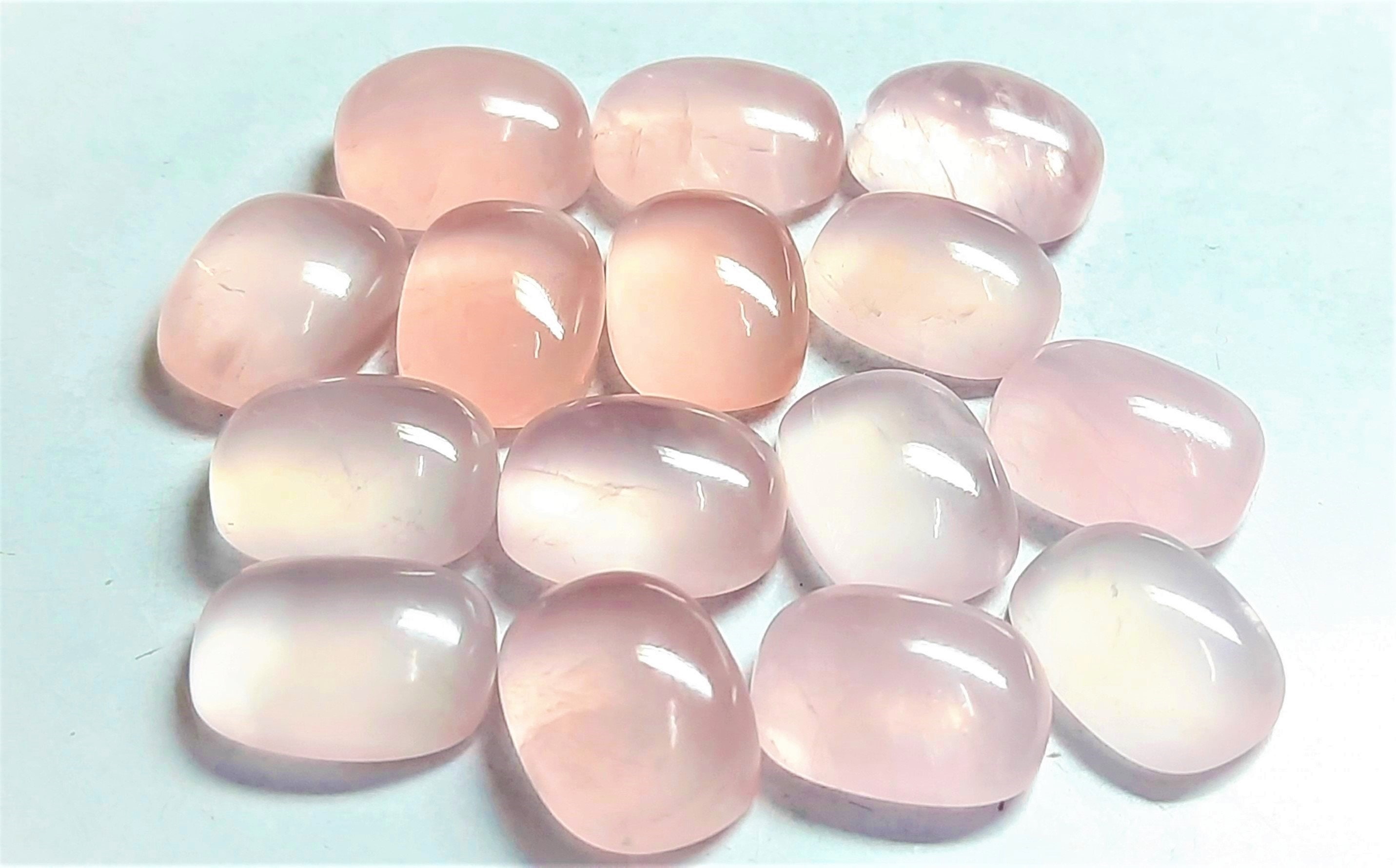 Aaa Rose Quartz Cushion Cabochon: Jewelry Making Stone