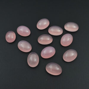Aaa+ Top Quality Natural Rose Quartz Oval Shape Cabochon Flat Back Calibrated Wholesale Gemstone For Jewelry Making, All Sizes Available