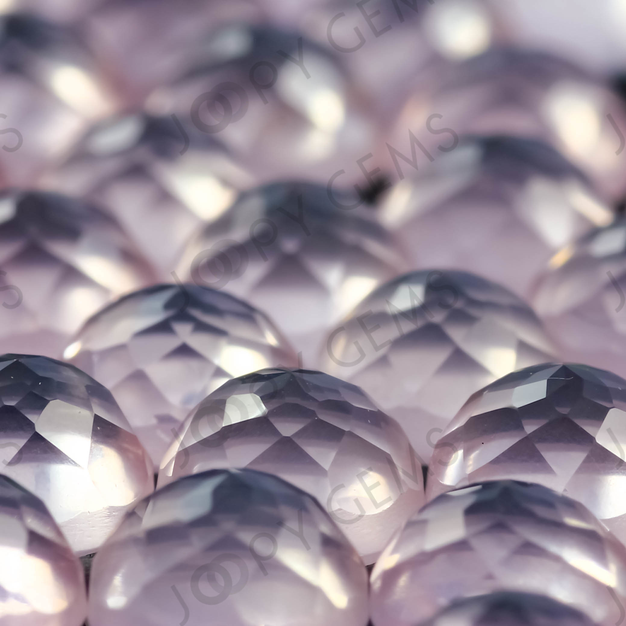 Rose Quartz Rose Cut Cabochon 5mm Round - Per Stone