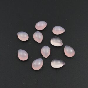 Pear Rose Quartz Cabochon, Polished Gemstone (3x5 Mm To 20x30 Mm)