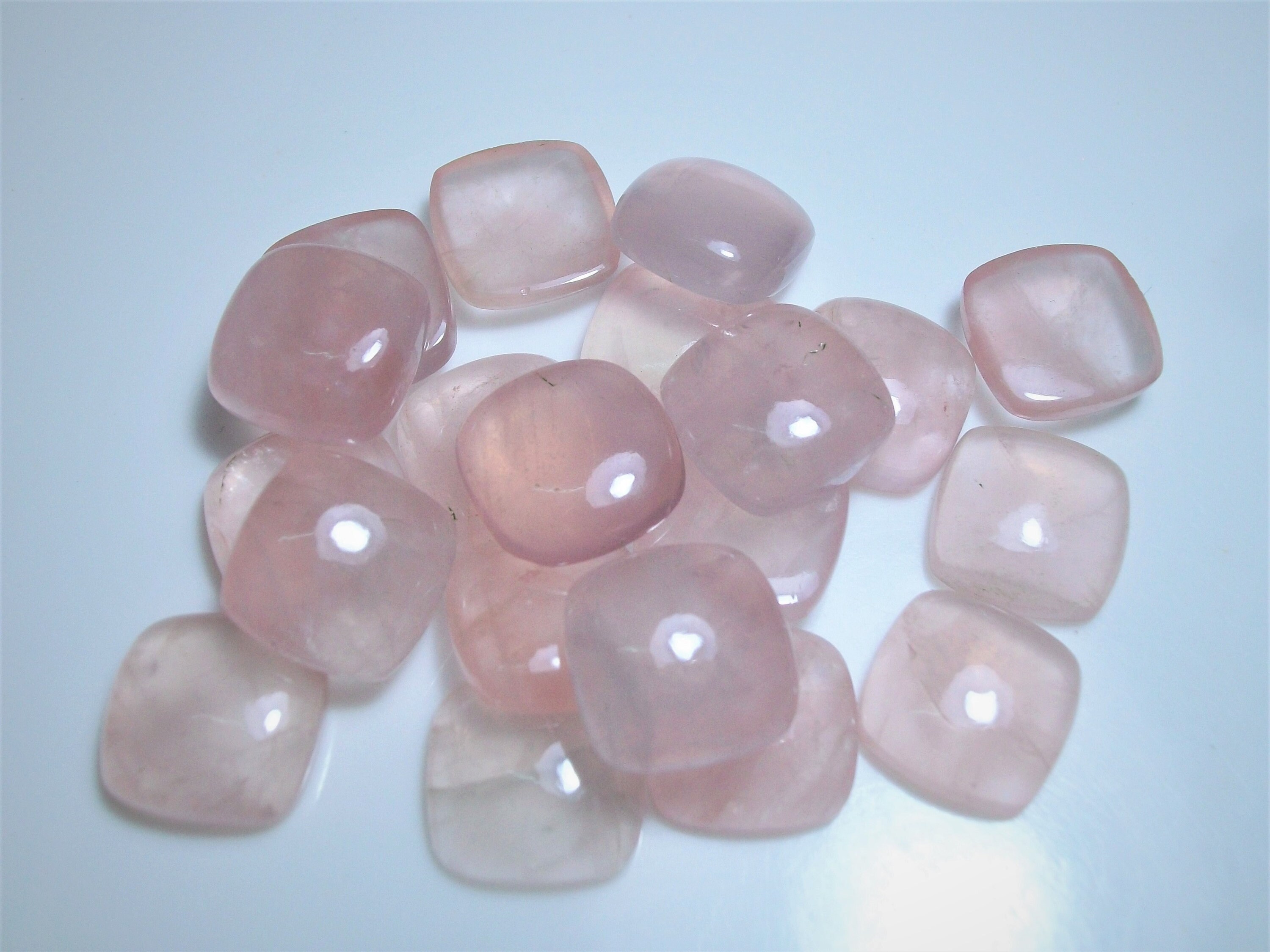 Natural Rose Quartz Cushion Cabochon Gemstone/cushion Cabochon/aaa Quality/rose Quart/semiprecious/jewelry Making Stone/pink Colour Gemstone