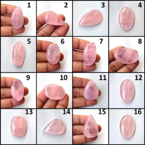Natural Rose Quartz Gemstone. Rose Quartz Cabochon. Amazing~ Pink Rose Quartz. Wholesale Rose Quartz Loose For Jewelry. Rsm-